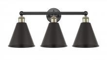 Innovations Lighting 616-3W-BAB-MBC-8-BK - Berkshire - 3 Light - 26 inch - Black Antique Brass - Bath Vanity Light