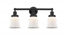  616-3W-BK-G181S - Canton - 3 Light - 23 inch - Matte Black - Bath Vanity Light