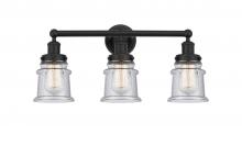 Innovations Lighting 616-3W-BK-G184S - Canton - 3 Light - 23 inch - Matte Black - Bath Vanity Light