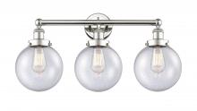 Innovations Lighting 616-3W-PN-G204-8 - Beacon - 3 Light - 26 inch - Polished Nickel - Bath Vanity Light