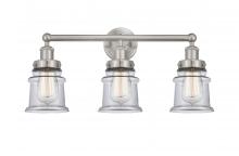 Innovations Lighting 616-3W-SN-G182S - Small Canton 3 Light Bath Vanity Light