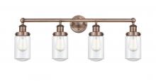 Innovations Lighting 616-4W-AC-G312 - Dover Antique Copper Bath Vanity Light