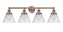 Innovations Lighting 616-4W-AC-G42 - Cone - 4 Light - 35 inch - Antique Copper - Bath Vanity Light