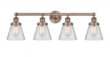 Innovations Lighting 616-4W-AC-G62 - Cone Antique Copper Bath Vanity Light