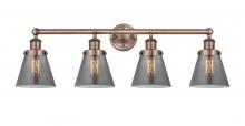 Innovations Lighting 616-4W-AC-G63 - Cone Antique Copper Bath Vanity Light