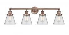 Innovations Lighting 616-4W-AC-G64 - Cone Antique Copper Bath Vanity Light