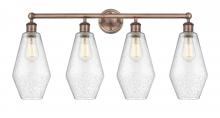 Innovations Lighting 616-4W-AC-G654-7 - Cindyrella - 4 Light - 34 inch - Antique Copper - Bath Vanity Light