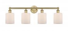 Innovations Lighting 616-4W-BB-G111 - Cobbleskill - 4 Light - 32 inch - Brushed Brass - Bath Vanity Light