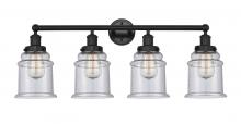  616-4W-BK-G184 - Canton - 4 Light - 33 inch - Matte Black - Bath Vanity Light