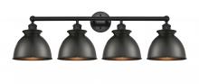 Innovations Lighting 616-4W-BK-M14-BK - Adirondack - 4 Light - 35 inch - Matte Black - Bath Vanity Light