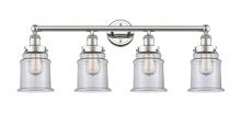 Innovations Lighting 616-4W-PN-G182 - Canton - 4 Light - 33 inch - Polished Nickel - Bath Vanity Light