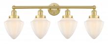 Innovations Lighting 616-4W-SG-G661-7 - Bullet - 4 Light - 33 inch - Satin Gold - Bath Vanity Light