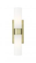 Innovations Lighting 617-2W-AB-G617-11WH - Ballston Urban Antique Brass Bath Vanity Light