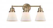 Innovations Lighting 623-3W-BB-G61 - Cone - 3 Light - 22 inch - Brushed Brass - Bath Vanity Light