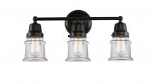 Innovations Lighting 623-3W-BK-G182S - Small Canton 3 Light Bath Vanity Light