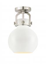 Innovations Lighting 710-1F-PN-M710-8W - Newton Sphere Flush Mount