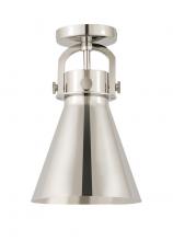 Innovations Lighting 710-1F-PN-M711-8PN - Newton Cone Flush Mount