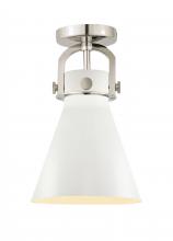 Innovations Lighting 710-1F-PN-M711-8W - Newton Cone Flush Mount