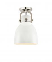 Innovations Lighting 710-1F-PN-M712-8W - Newton Bell Flush Mount