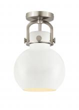 Innovations Lighting 710-1F-SN-M710-8W - Newton Sphere Flush Mount