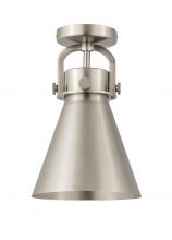 Innovations Lighting 710-1F-SN-M711-8SN - Newton Cone Flush Mount