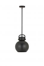 Innovations Lighting 710-1S-BK-M710-10BK - Newton Sphere Mini Pendant