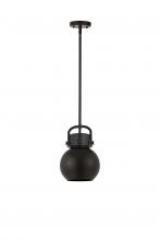 Innovations Lighting 710-1S-BK-M710-8BK - Newton Sphere Mini Pendant