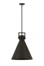 Innovations Lighting 710-1S-BK-M711-16BK - Newton Cone Pendant