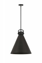 Innovations Lighting 710-1S-BK-M711-18BK - Newton Cone Pendant