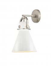 Innovations Lighting 710-1W-SN-M711-8W - Newton Cone Sconce