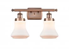 Innovations Lighting 916-2W-AC-G191 - Bellmont - 2 Light - 16 inch - Antique Copper - Bath Vanity Light