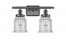  916-2W-OB-G184 - Canton - 2 Light - 16 inch - Oil Rubbed Bronze - Bath Vanity Light