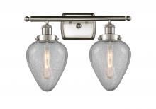 Innovations Lighting 916-2W-SN-G165 - Geneseo - 2 Light - 16 inch - Brushed Satin Nickel - Bath Vanity Light