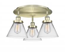 Innovations Lighting 916-3C-AB-G42 - Cone - 3 Light - 20 inch - Antique Brass - Flush Mount