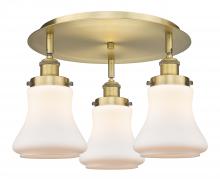  916-3C-BB-G191 - Bellmont - 3 Light - 18 inch - Brushed Brass - Flush Mount