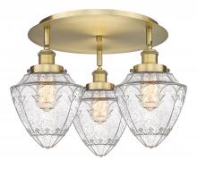 Innovations Lighting 916-3C-BB-G664-7 - Bullet - 3 Light - 18 inch - Brushed Brass - Flush Mount