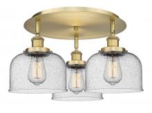 Innovations Lighting 916-3C-BB-G74 - Cone - 3 Light - 20 inch - Brushed Brass - Flush Mount