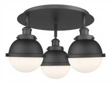 Innovations Lighting 916-3C-BK-HFS-61-BK - Ballston Urban - 3 Light - 19 inch - Matte Black - Flush Mount