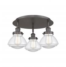 Innovations Lighting 916-3C-OB-G322 - Olean - 3 Light - 19 inch - Oil Rubbed Bronze - Flush Mount