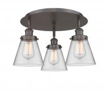 Innovations Lighting 916-3C-OB-G62 - Cone - 3 Light - 18 inch - Oil Rubbed Bronze - Flush Mount