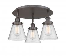 Innovations Lighting 916-3C-OB-G64 - Cone - 3 Light - 18 inch - Oil Rubbed Bronze - Flush Mount