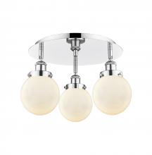 Innovations Lighting 916-3C-PC-G201-6 - Beacon - 3 Light - 18 inch - Polished Chrome - Flush Mount