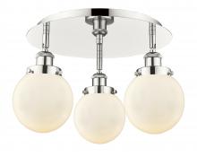 Innovations Lighting 916-3C-PN-G201-6 - Beacon - 3 Light - 18 inch - Polished Nickel - Flush Mount