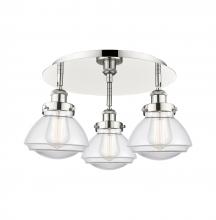 Innovations Lighting 916-3C-PN-G322 - Olean - 3 Light - 19 inch - Polished Nickel - Flush Mount