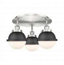 Innovations Lighting 916-3C-SN-HFS-61-BK - Ballston Urban - 3 Light - 19 inch - Satin Nickel - Flush Mount