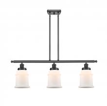  916-3I-BK-G181 - Canton - 3 Light - 36 inch - Matte Black - Stem Hung - Island Light