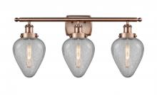 Innovations Lighting 916-3W-AC-G165 - Geneseo - 3 Light - 26 inch - Antique Copper - Bath Vanity Light