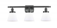 Innovations Lighting 916-3W-BK-G61 - Small Cone 3 Light Bath Vanity Light