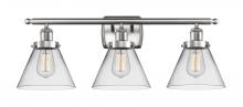 Innovations Lighting 916-3W-SN-G42 - Large Cone 3 Light Bath Vanity Light