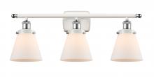 Innovations Lighting 916-3W-WPC-G61 - Small Cone 3 Light Bath Vanity Light